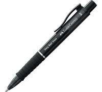 Faber-Castell 145755 - Kugelschreiber Poly Ball View, Mine XB, schwarz, 1 Stück