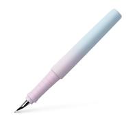 FABER-CASTELL - Poly Pen Blushing Sky Fountain Pen, Nib M | Ergonomic fountain pen with soft-touch surface and stainless steel nib
