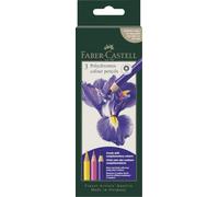 Faber-Castell Polychromos 3 Colour Pencils Creative Sets, Iris Flower, Step-by-step Illustration Guides, Video, Coloured Pencils for Art, Craft, Drawing, Sketching, Home, School, University, Colouring