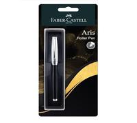 Faber-Castell Premium Metal Aris Roller Pen, Blue Ink, 0.7mm
