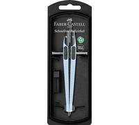 FABER-CASTELL Grip 574474 Compass with Spare Parts and Compass Leads Sky Blue