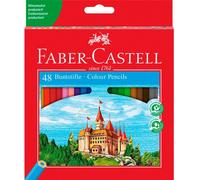 Faber-Castell Classic Colour Pencils, Assorted Colours, Wallet of 48