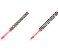 Faber-Castell Roller Free Ink Needle 0.5 red (Pack of 2)