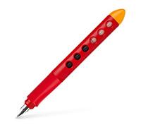 Faber-Castell Scribolino 149862 School Fountain Pen for Left-Handed Users, Red, Pack of 1