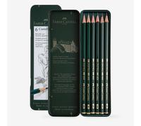 Faber-Castell Faber Castell 9000 Castell Graphite Pencil Tin Of 6