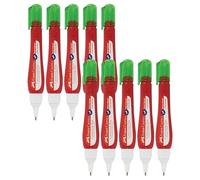 Faber-Castell Shake n Squeeze Precision Correction Pen, WHITE Fluid, 7ml, Pack of 10, Soft n Fine Needle Metal Tip, Precision Point, Quick Drying Ink, Squeezable Barrel