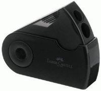 Faber Castell 182700 "Sleeve" Double Hole Sharpener Box - Black
