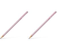 Faber-Castell Sparkle Graphite Pencil, Rose Shadows, Pink, 118234 (Pack of 2)
