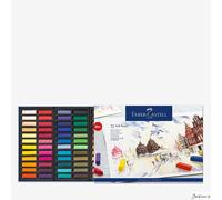 Faber-Castell Square Soft Pastel Half Sticks Set Of 72 For Drawing Blending