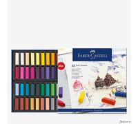 Faber-Castell Square Soft Pastels Half Stick 48 Set For Art Drawing Blending