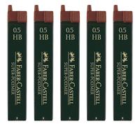 Faber-Castell Super-Polimer-Replacement Mines (5 Units, 0.5 HB), Quantity 5, 60 Minen