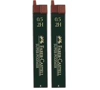 Faber-Castell Super-Polymer Fineline Leads (Pack of 24) - 0.50mm 2H
