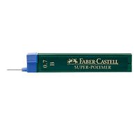 Faber-Castell Super-Polymer Mechanical Pencil Lead 0.7 mm B Black Pack of 12