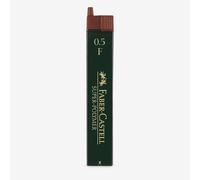 Faber-Castell Miscellaneous Super-Polymer Fineline Lead, 0.5mmBlack, F, for Art, Craft, Drawing, Sketching, Home, School, University, Colouring