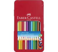 Faber-Castell Tin of 12 Colour GRIP 2001 pencils, multicoloured