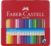 Faber-Castell Tin of 24 Colour GRIP 2001 pencils