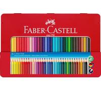 FABER-CASTELL Colour Grip Pencils - Assorted Colours (Tin of 36) - NEW