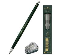 Faber-Castell TK 9400 Pencil, 2 mm Lead, HB + Spare Leads & Sharpener