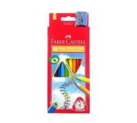 Junior Grip Triangular Coloured Pencils Box 10