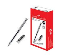 Faber-Castell True Gel Pen Box of 10 (0.7mm, Black) Smooth Gel Ink, Fade-proof, Waterproof, High Color Intensity, Document proof, No-smudging, Suitable for Everyday Writing