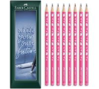 Faber-Castell Unicorn HB Graphite Pencil Ergonomic Triangular, 8pcs | Ergonomic Triangular Barrel, Break-Resistant Leads, FSC Certified Wood, HB Lead Grade