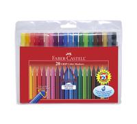 Faber-Castell Wallet of 20 GRIP Colour Markers