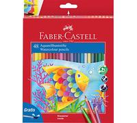 Faber-Castell Watercolour Pencil + Brush Box - 48 Pencils