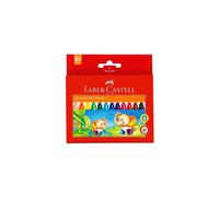 Faber-Castell Wax Crayons Jumbo 12pk (Assorted Colours)