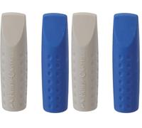 Faber-Catell Erasaer Cap 2001 Twin Pack (2 Pieces : 1 Bag) red/Blue Assorted (Pack of 2)