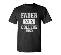 Faber College Delta Tau Chi Belushi House Mens T-Shirt Cotton Unisex Tee Black Tops L