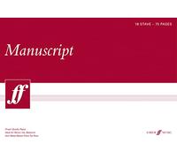 Faber Music A3 Manuscript Pad 75 Page 18 Stave White Paper Paperback Book