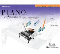 Faber Piano Adventures Theory Book Primer Level 2nd Edition by Nancy Faber and Randall | Piano Sheet Music for Beginner Students | Softcover Instrumental Tutor with Sight-Reading and Ear-Training