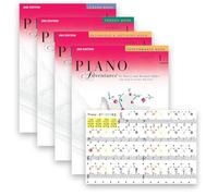 Faber Piano - Level 1 - Lesson, Theory, Performance, Technique & Artistry (2nd Edition) With 88/61/49/37 Colorful Transparent Piano Keyboard Removable Stickers