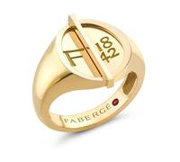 Faberge 1842 18ct Yellow Gold Egg Signet Ring - 58 FBR-630/58