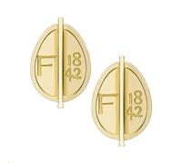 Faberge 1842 18ct Yellow Gold Petite Egg Stud Earrings - Yellow Gold FBR-624