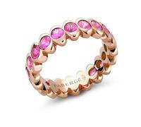 Faberge Colours of Love Cosmic Curve 18ct Rose Gold Pink Sapphire Eternity Ring - 60 FBR-647/60