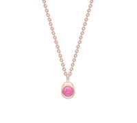 Faberge Colours Of Love Cosmic Curve 18ct Rose Gold & Pink Sapphire Pendant FBR-815
