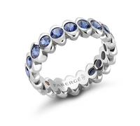 Faberge Colours of Love Cosmic Curve 18ct White Gold Sapphire Eternity Ring - 59 FBR-522/59