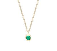 Faberge Colours Of Love Cosmic Curve 18ct Yellow Gold & Emerald Pendant FBR-819