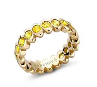 Faberge Colours of Love Cosmic Curve 18ct Yellow Gold Yellow Sapphire Eternity Ring - 55 FBR-666/55