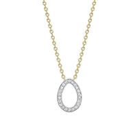 Faberge Colours of Love Sasha 18ct White and Yellow Gold Diamond Egg Pendant FBR-527