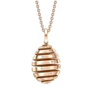 Faberge Essence Spiral 18ct Rose Gold Diamond Pendant - Rose Gold FBR-643