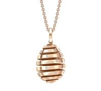 Fabergé Heritage 18ct Rose Gold Spiral Egg Pendant