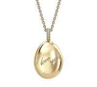 Fabergé Heritage 18ct Yellow Gold I Love You Egg Pendant