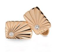Faberge Heritage Dimitri 18ct Rose Gold Diamond Cufflinks - Gold FBR-330