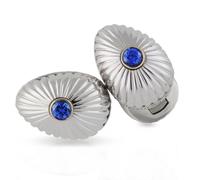 Faberge Heritage Grigori 18ct White Gold Sapphire Cufflinks FBR-321