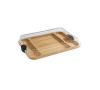 Faberware Large Build-A-Board Bamboo Serving Board With Locking Lid, 30.5 X 40.5Cm Brown