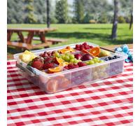 Faberware Large SnackleBox, 11 Snack Dividers, Plastic Board and Lid 30 x 40.5cm