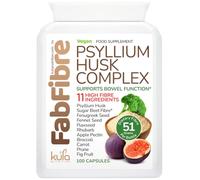 FabFibre - Psyllium Husk Complex - Dietary Fibre Supplement - 100 Capsules
