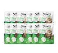 FabFinds Aloe Vera Cat Litter Antibacterial Non CLumping Cat Litter Crystals Gel Long Lasting Odour Control Dust Free Cat Litters 5L (12 Pack Aloe Vera)